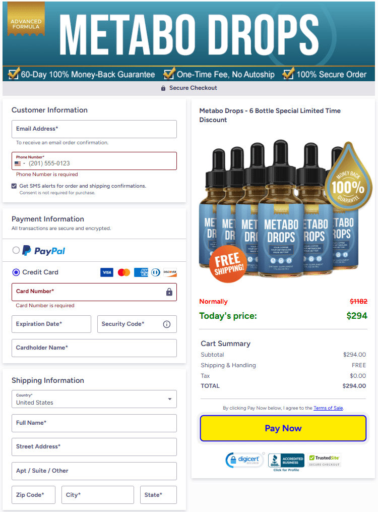 Metabo Drops official website